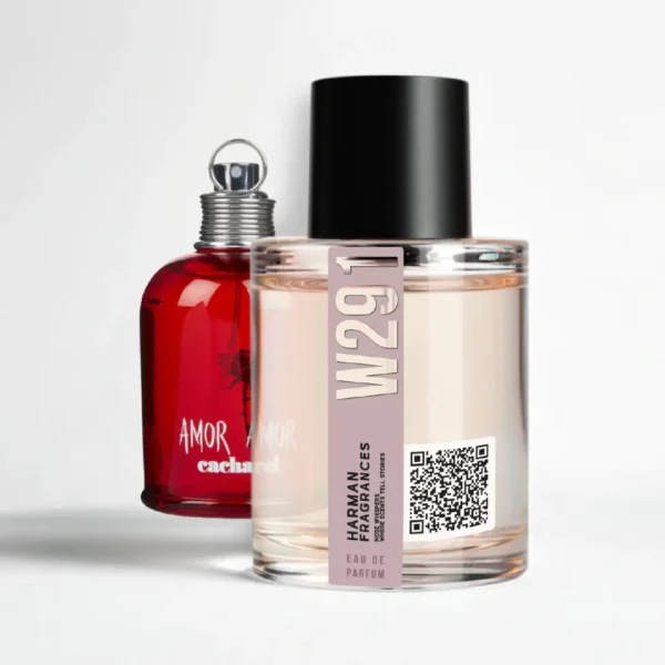 W291 Amor Amor perfume 50ml bottle on white background